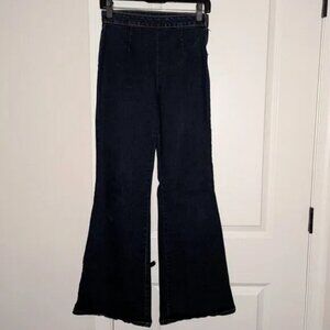 *3 FOR $9* Forever 21 Contemporary Side Zip Flared Leg Dark Rinse Wash Jeans 4
